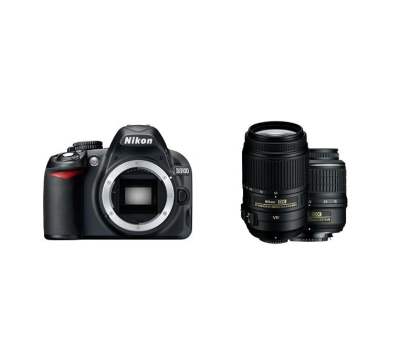 Aparat Nikon D3100 18-55VR + 55-300VR Kit